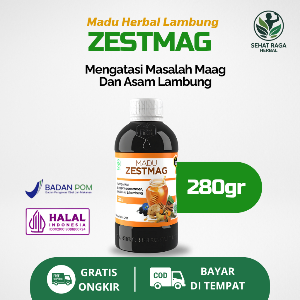 Madu Zestmag Asli Original 100% Obat Asam Lambung Madu Zetmag Madu Lambung