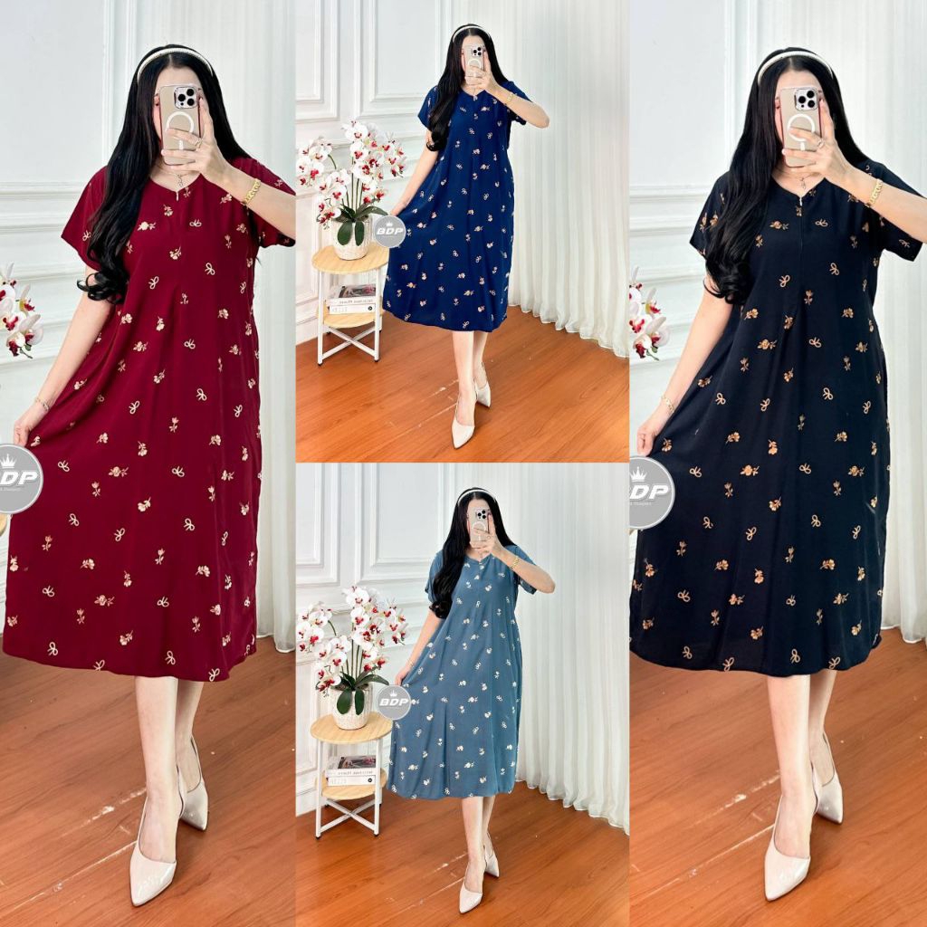 Daster Remaja Kekinian Motif terbaru Pita×Minflowers