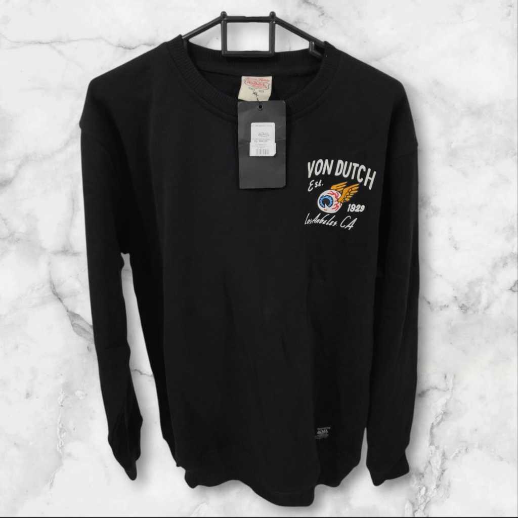 Sweater Crewneck Unisex 0877 Von Dutch Original - Kaos Lengan Panjang Pria Wanita - Sweatshirt Unise