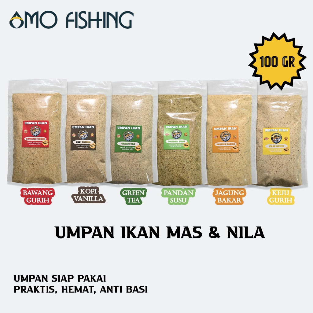 Umpan Pelet Ikan Mas Dan Ikan Nila Siap Pakai Amo Fishing
