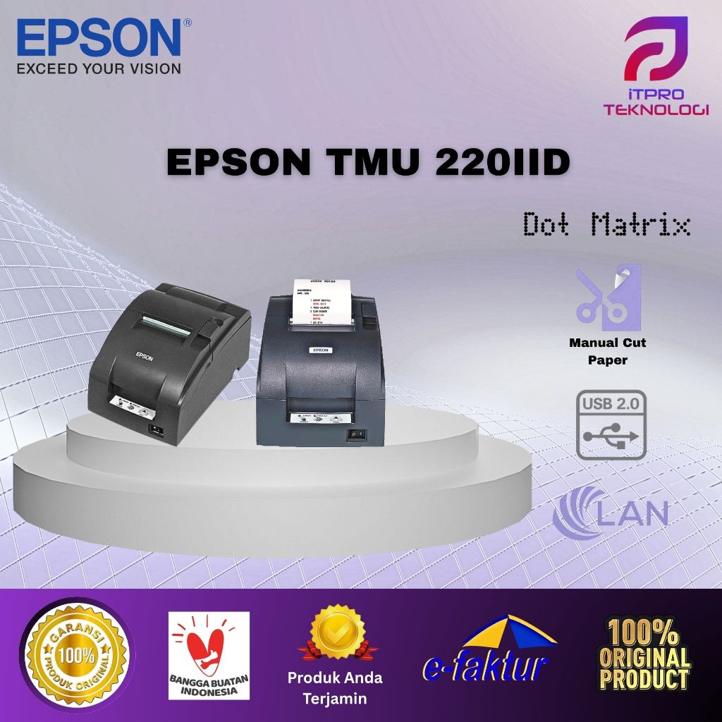Printer Struk Dot Matrix Epson TMU 220IID
