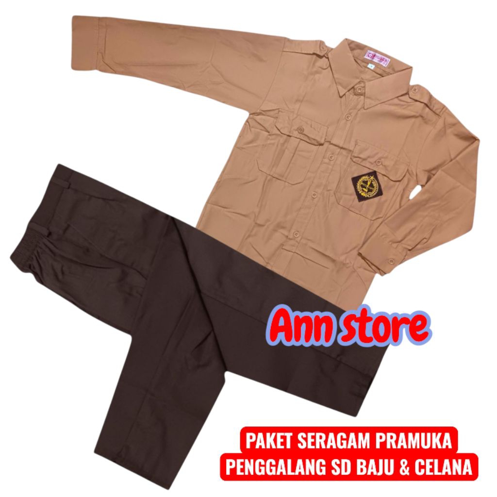 Seragam pramuka penggalang  laki laki sd,Celana  pramuka PDL sd laki laki,Baju pramuka sd