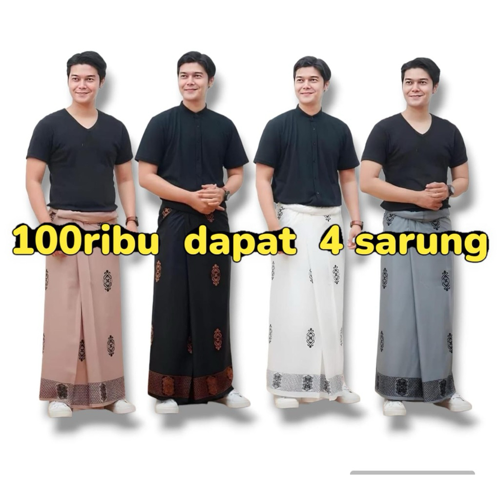 100ribu Dapat 4 Sarung Batik Motif Sarwon Sarang Tawon Gus Iqdam