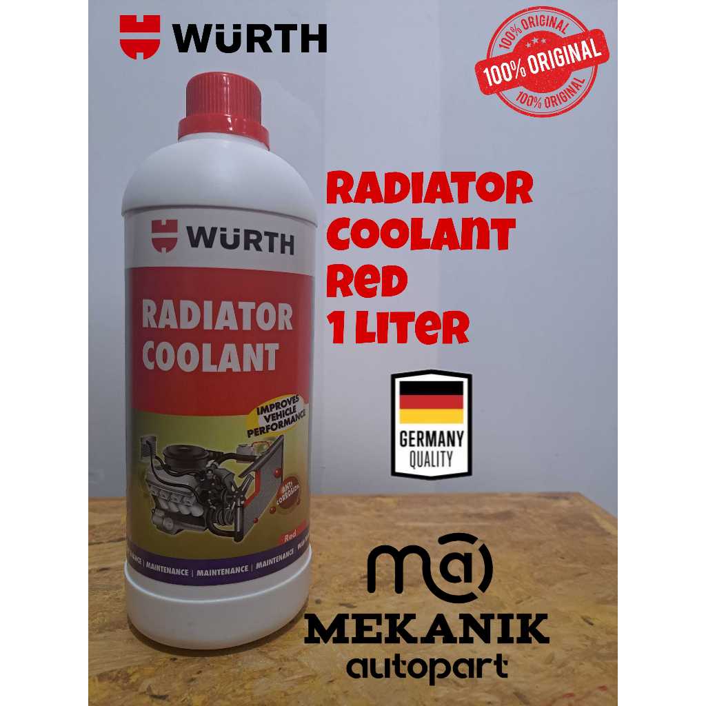 Wurth Original Air Radiator Coolant Merah Anti Rust Cairan Pendingin Mesin 1liter