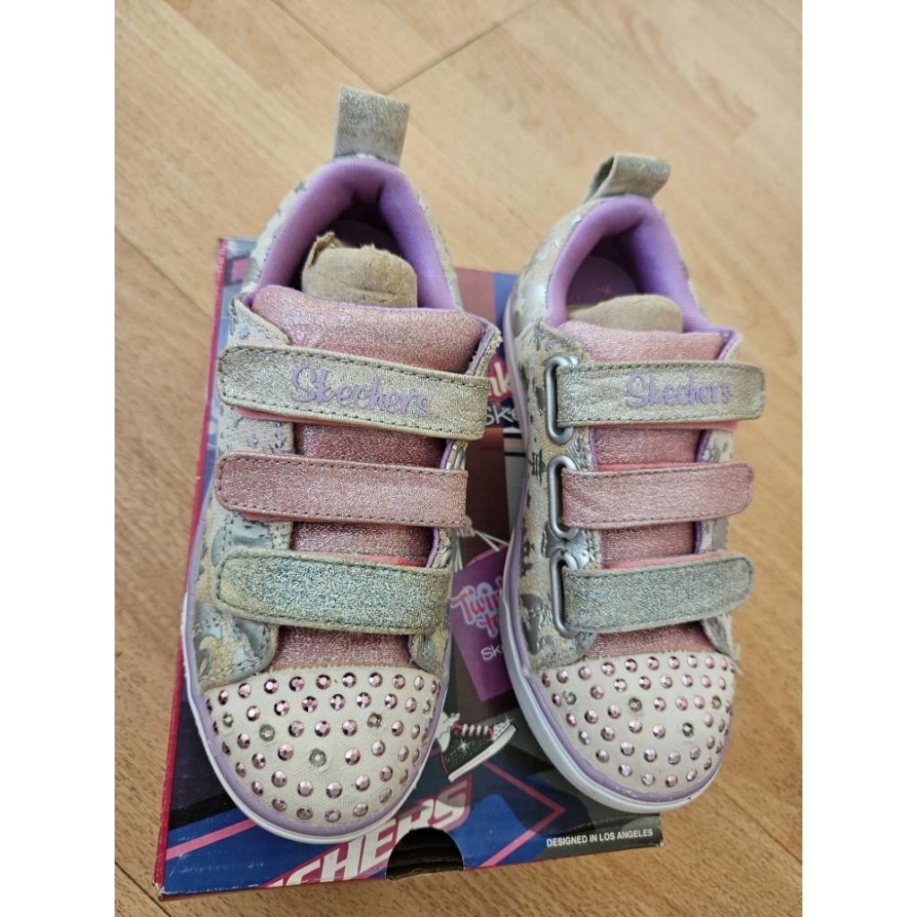 sepatu skechers anak perempuan unicorn twinkle toes preloved