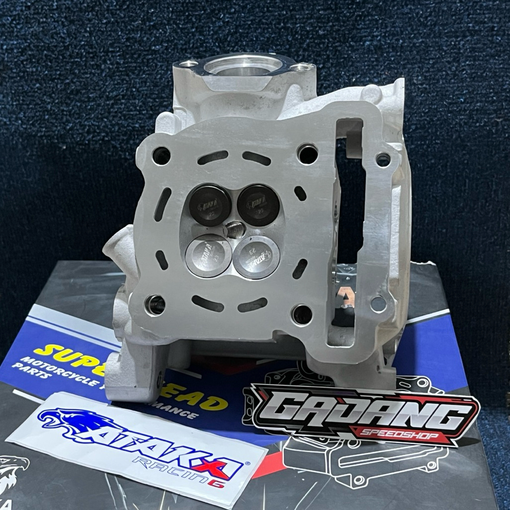 Block Blok Head Cylinder Head Ataka Racing 20/23 Porting CNC Aerox 155 Nmax New WR155 R15 Vixion VVA