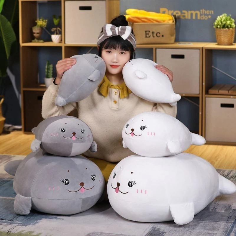 Boneka Anjing Laut Boneka Hewan Anjing Laut Ukuran 35cm Terbaru