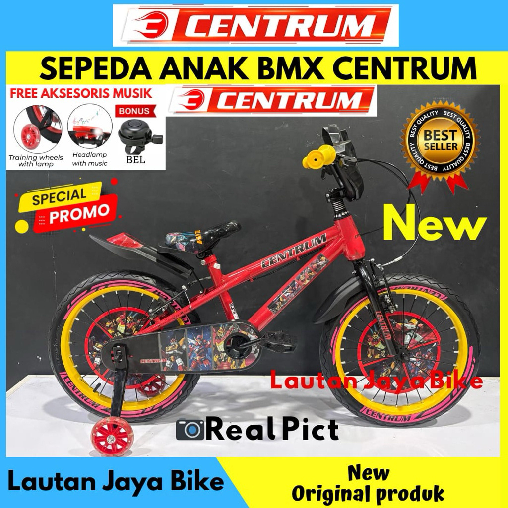 Sepeda Anak Laki Laki BMX 18 Centrum Robot Terbaru