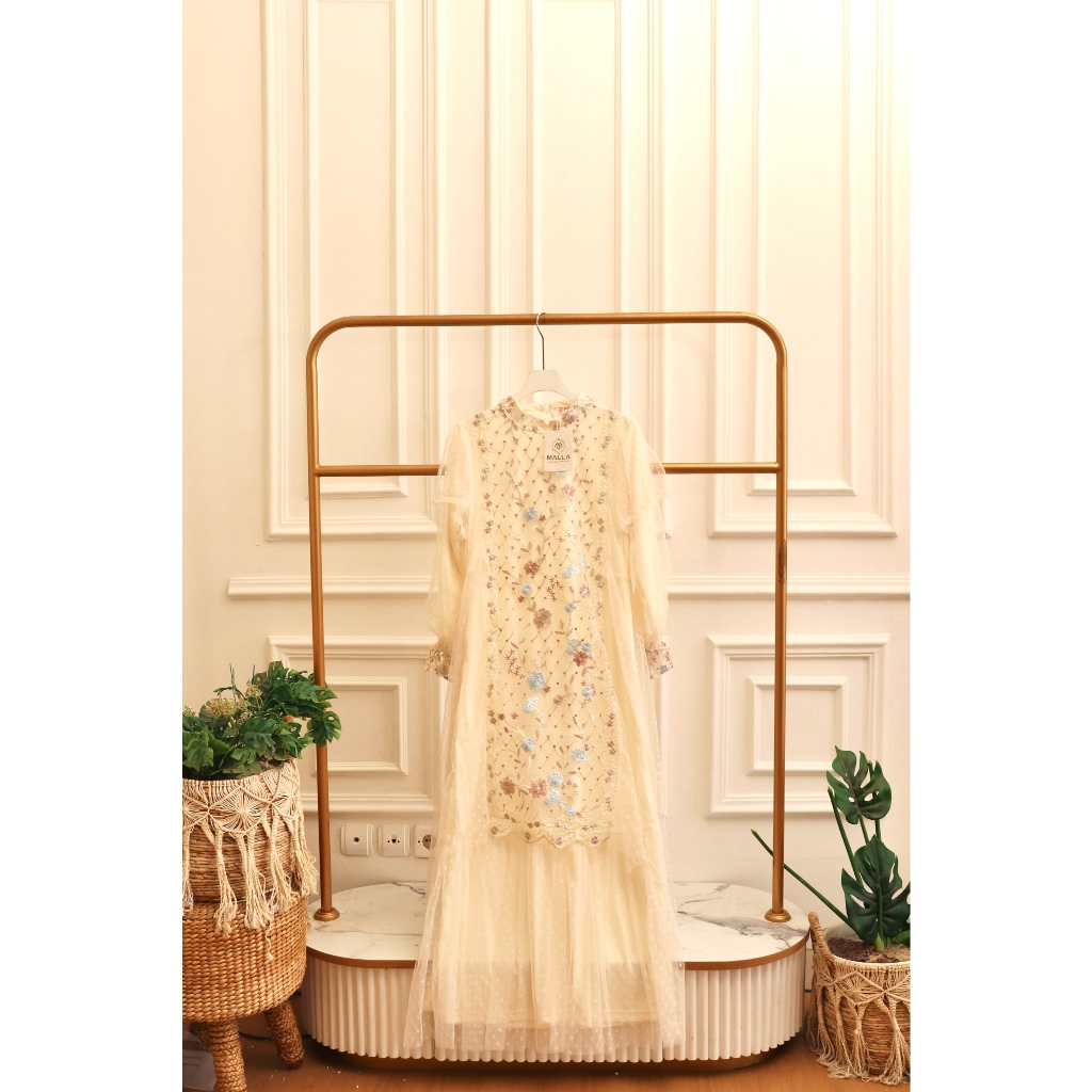 MADAMEMALLA Lunessa PO 1396 Gamis Brukat Fashion Muslim