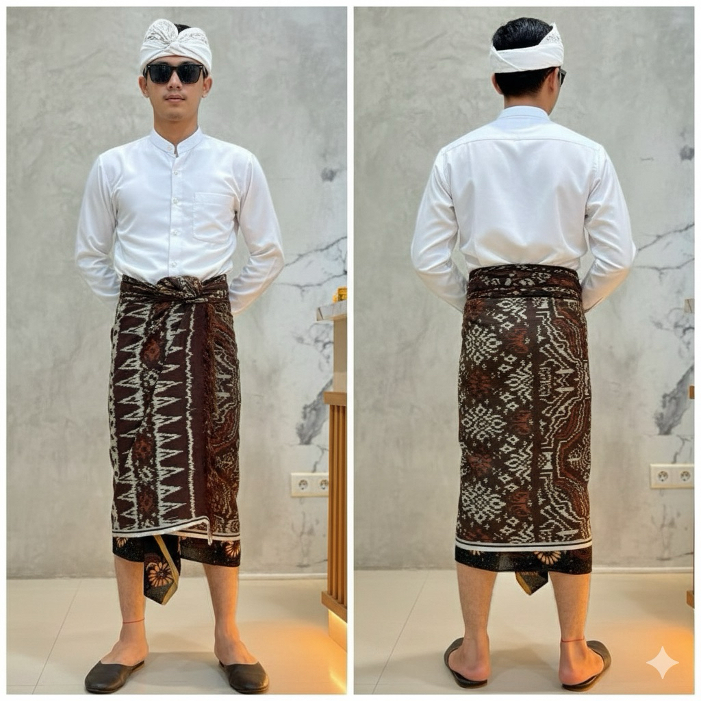 SAPUT BALI PREMIUM - SAPUTAN PRIA DEWASA - KAIN SAPUT - KAIN TENUN SAPUT AA5