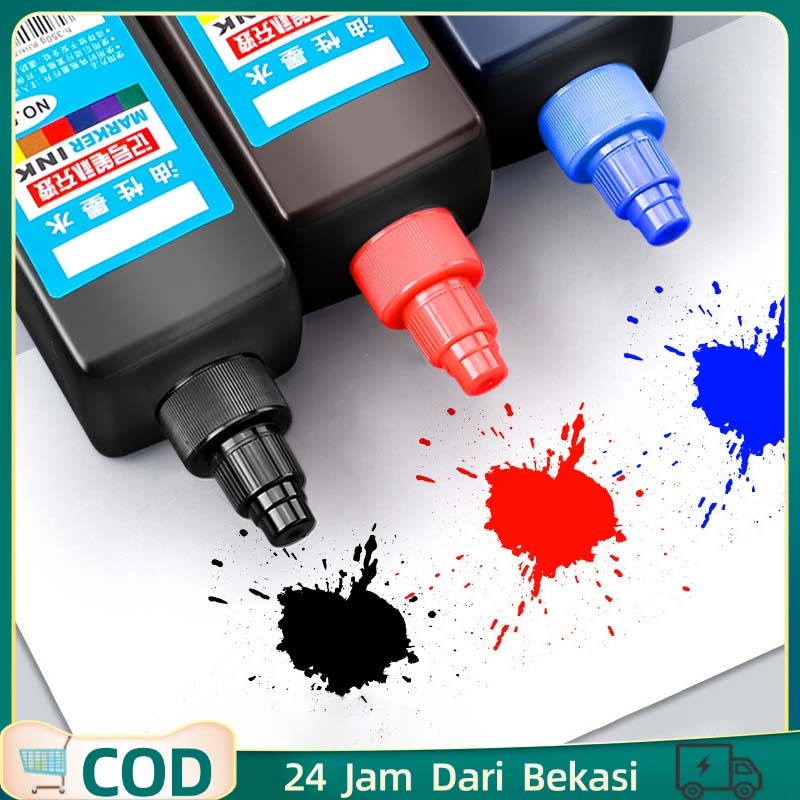 500ml Refill Tinta Spidol Whiteboard Tinta Spidol Permanent Isi Tinta Spidol Permanen Tinta Refill S
