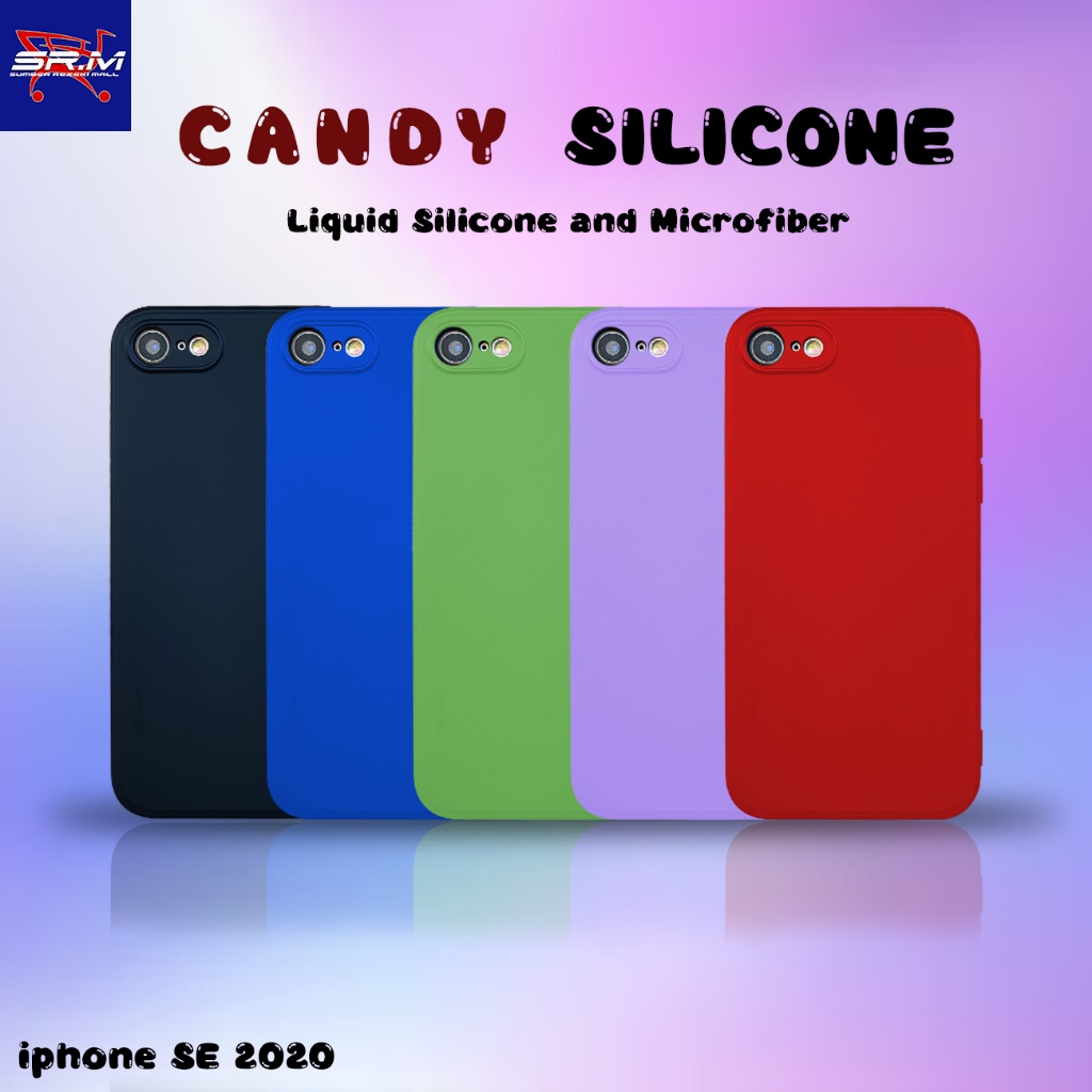 Iphone SE 2020 Candy Case Softcase MICROFIBER SUEDE Casing