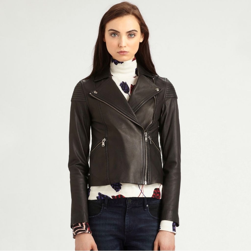 Marc Jacobs Lamb Leather Moto Jacket / Bikers Ramones Jacket