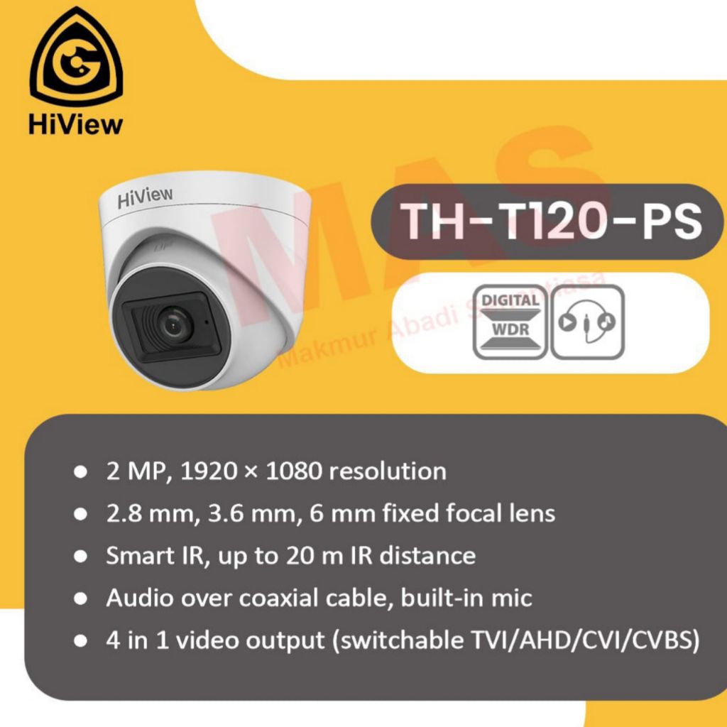 camera cctv Hiview 2mp indoor
