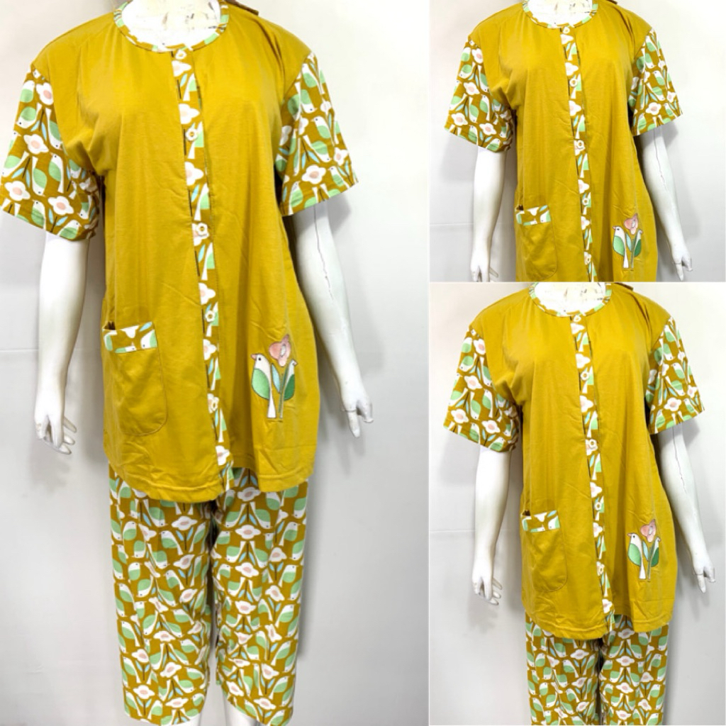 FULL KANCING JUMBO LORITA CP | BAJU TIDUR | PIYAMA MURAH