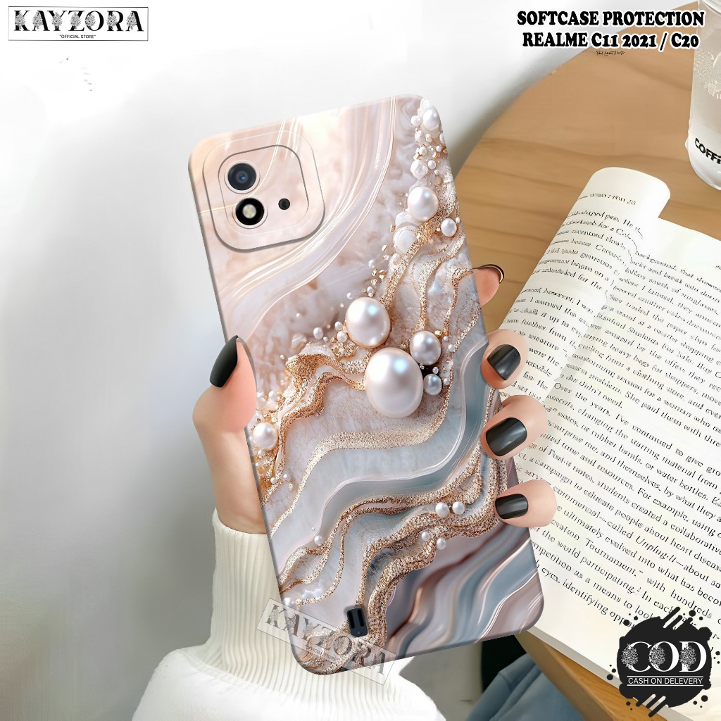 Case REALME C11 2021 / C20 Terbaru - Fashion Case Abstrak - Casing REALME C11 2021 / C20 - Silikon P