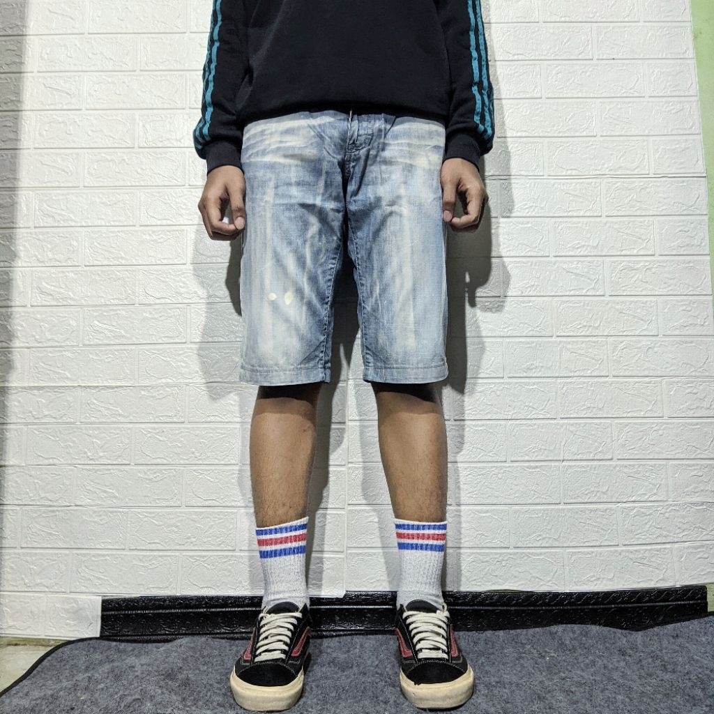 Size 30 Celana Pendek Shortpants Jeans Club Cambridge Blue Washed Fading Original #CP131