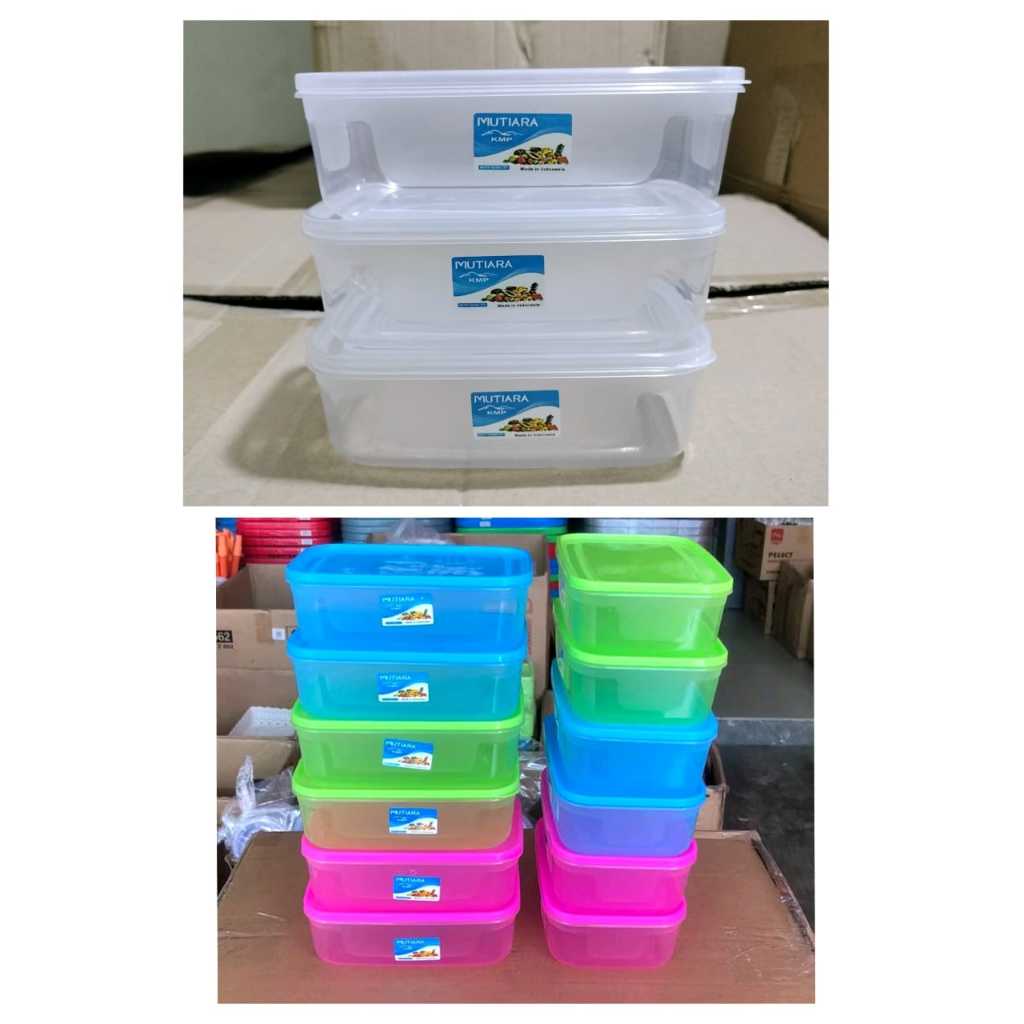Kotak Makan Plastik / Sealwere Kmp / Multipack Segi Warna / KMP. 700 ML