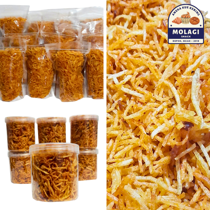 Kentang Mustofa Dieng Pedas Manis Gurih / Stik Keripik Kentang Home Made - Molagi Snack