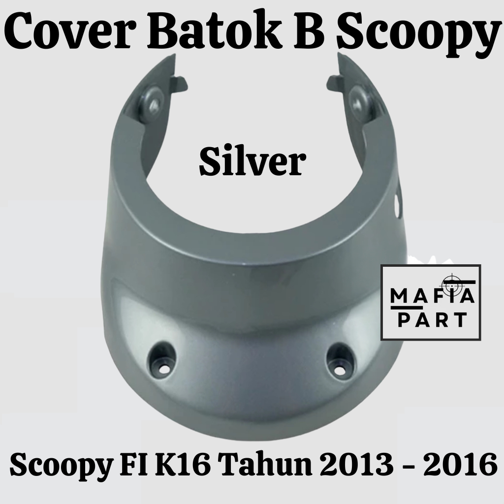 Cover Batok bawah Batok B speedometer scoopy fi esp k16 2013 2014 2015 2016 Silver