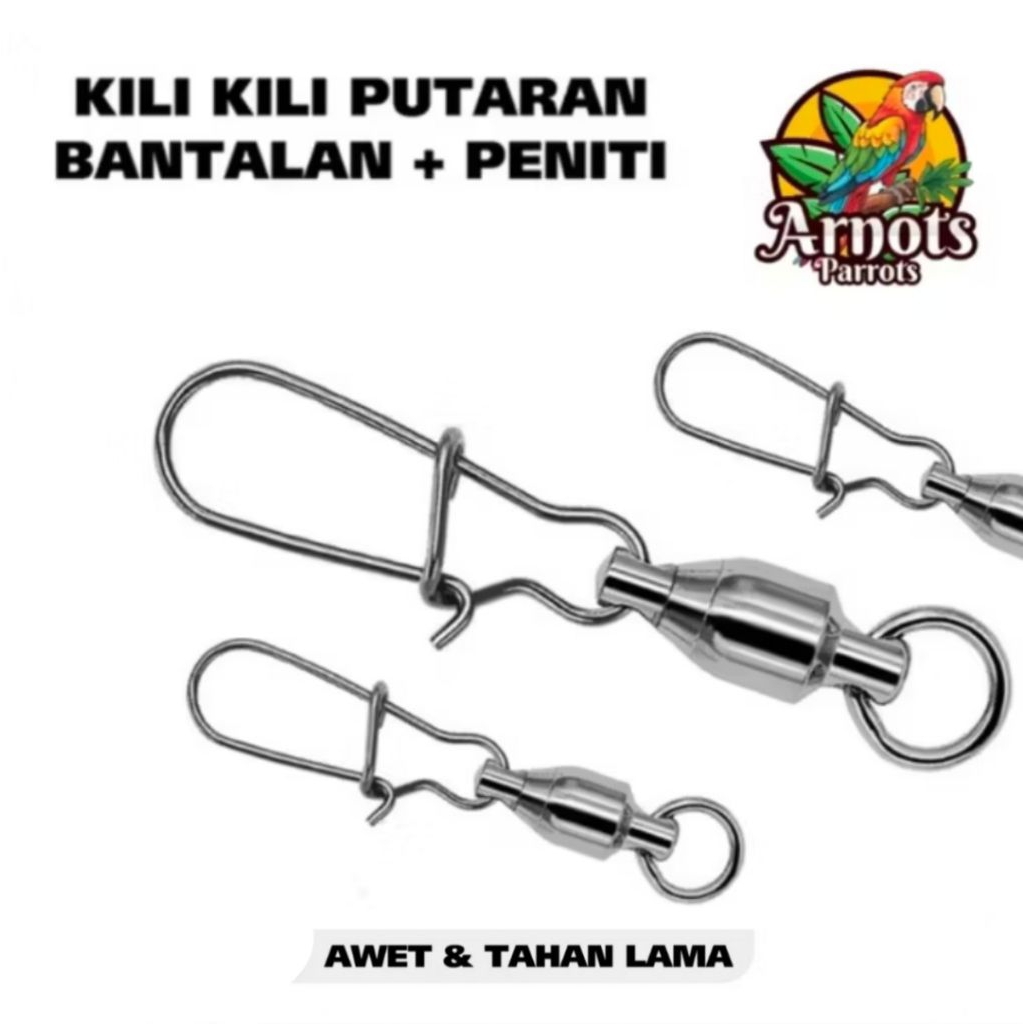 KILI KILI PUTARAN BANTALAN PENITI KONEKTOR PENYAMBUNG RANTAI KAKI BURUNG