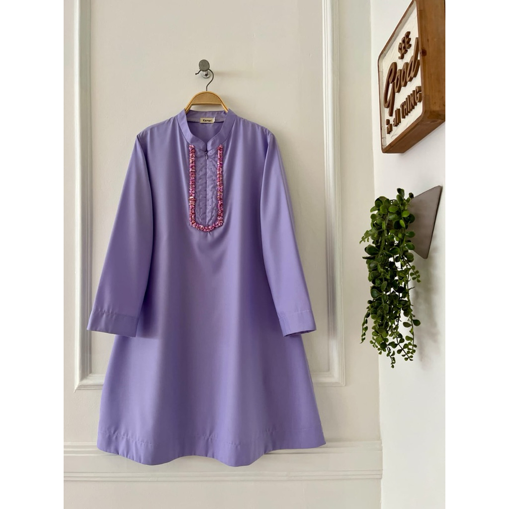 Tunik batu payet kamari//Tunik toyobo//Tunik busui//Atasan melayu wanita batu payet