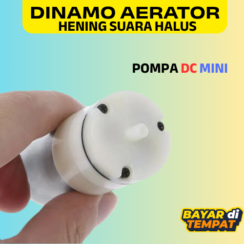 Dinamo Aerator Micro Airpump DC Gelembung Udara Akuarium / Aerator Dinamo Mini