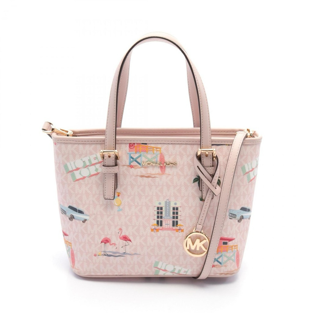 [ ORIGINAL ] MK Jet Set Travel XS Tote Carryall Light Powder Blush