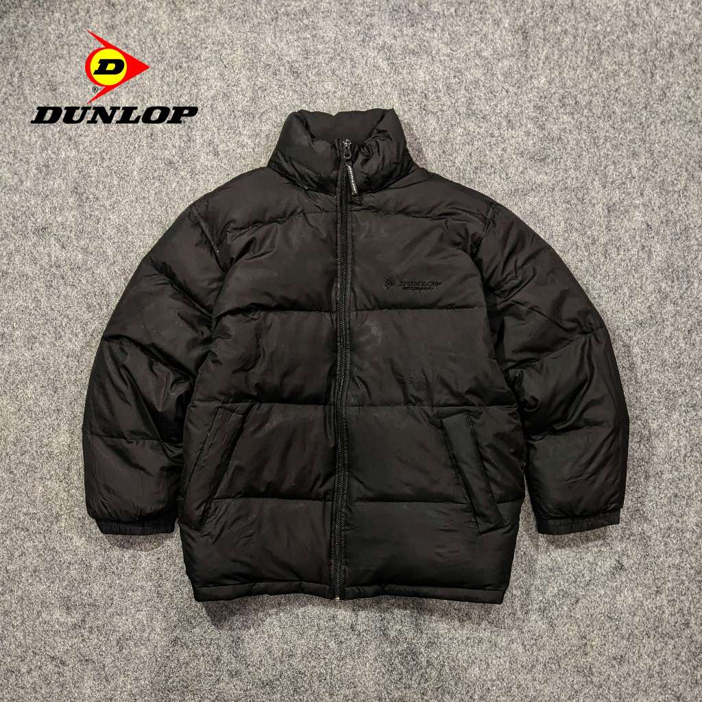 Dunlop Goose Down - Jaket Bulu Angsa Pria Winter Musim Dingin Second Bekas Original - JB105