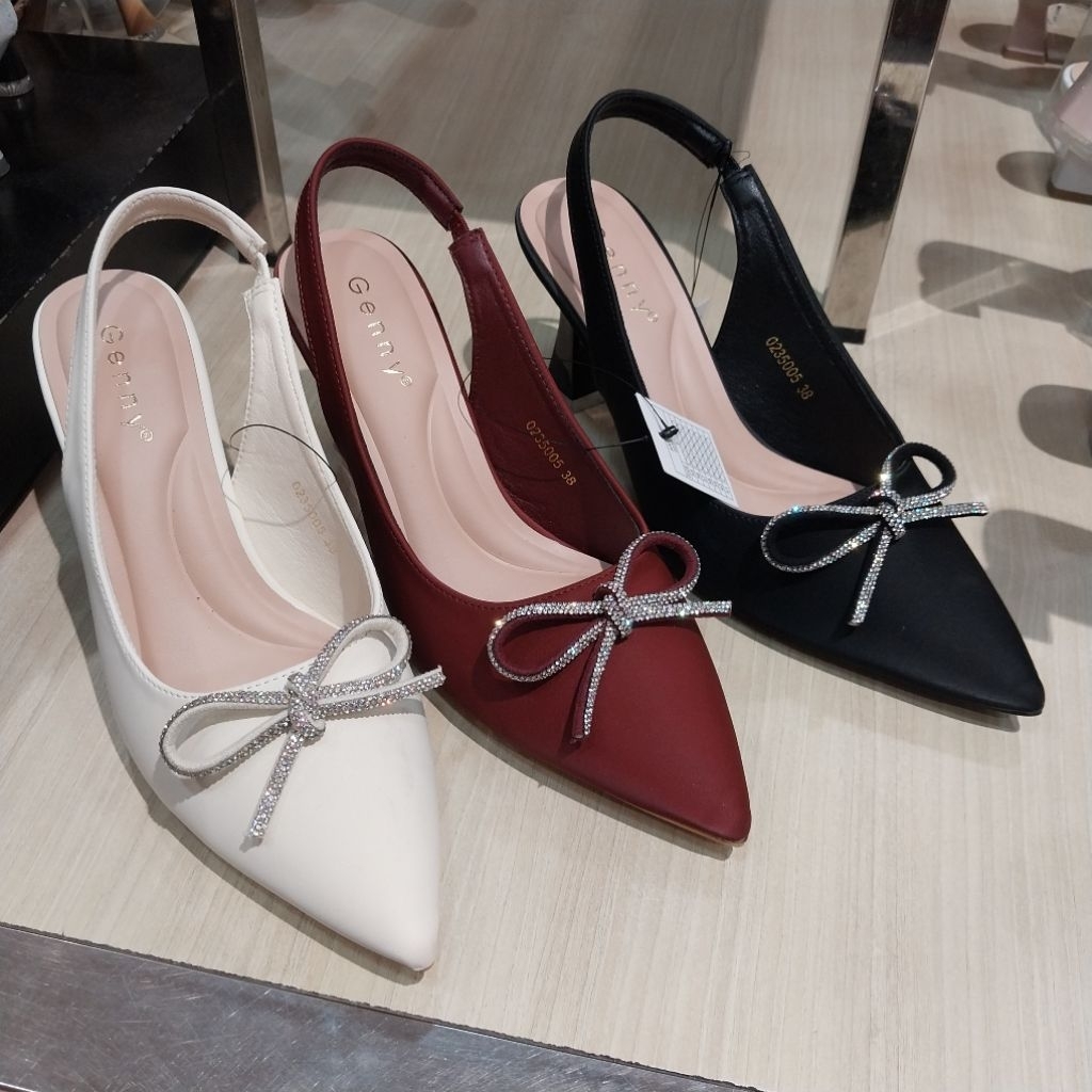 GENNY‼️sepatu selop heels 7cm ori by matahari