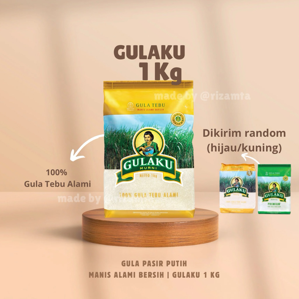 Gulaku Gula Tebu Premium Putih 1kg | GULAKU 1kg | GULA MURNI