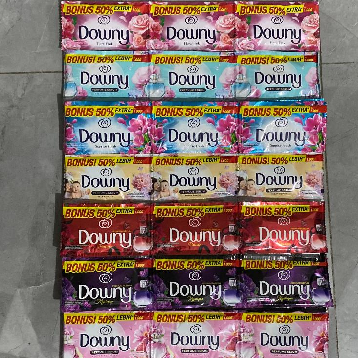 Downy Pewangi Pakaian 12 Sachet Bonus 50% / Downy 1000 Sachet