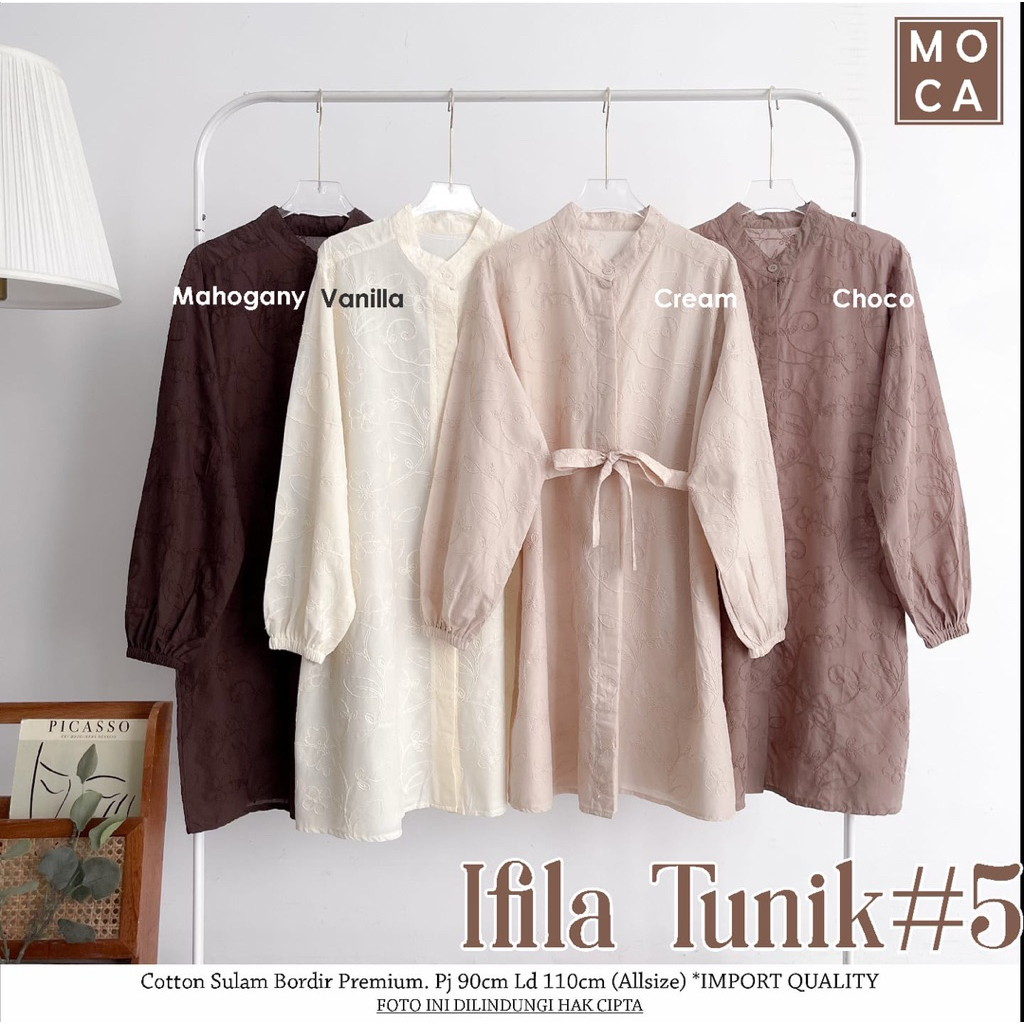 IFILA TUNIK #5 BY MOCA TUNIK CANTIK SIMPLE MEWAH