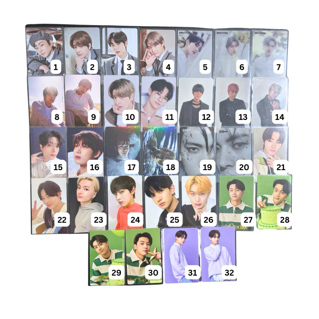 (READY STOCK) pc photocard poca enhypen enha official jungwon heeseung jay jake sunghoon sunoo ni-ki