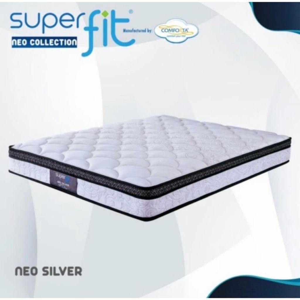 comforta super fit neo silver 90 100 120 140 160 180 200 kasur spring bed matras