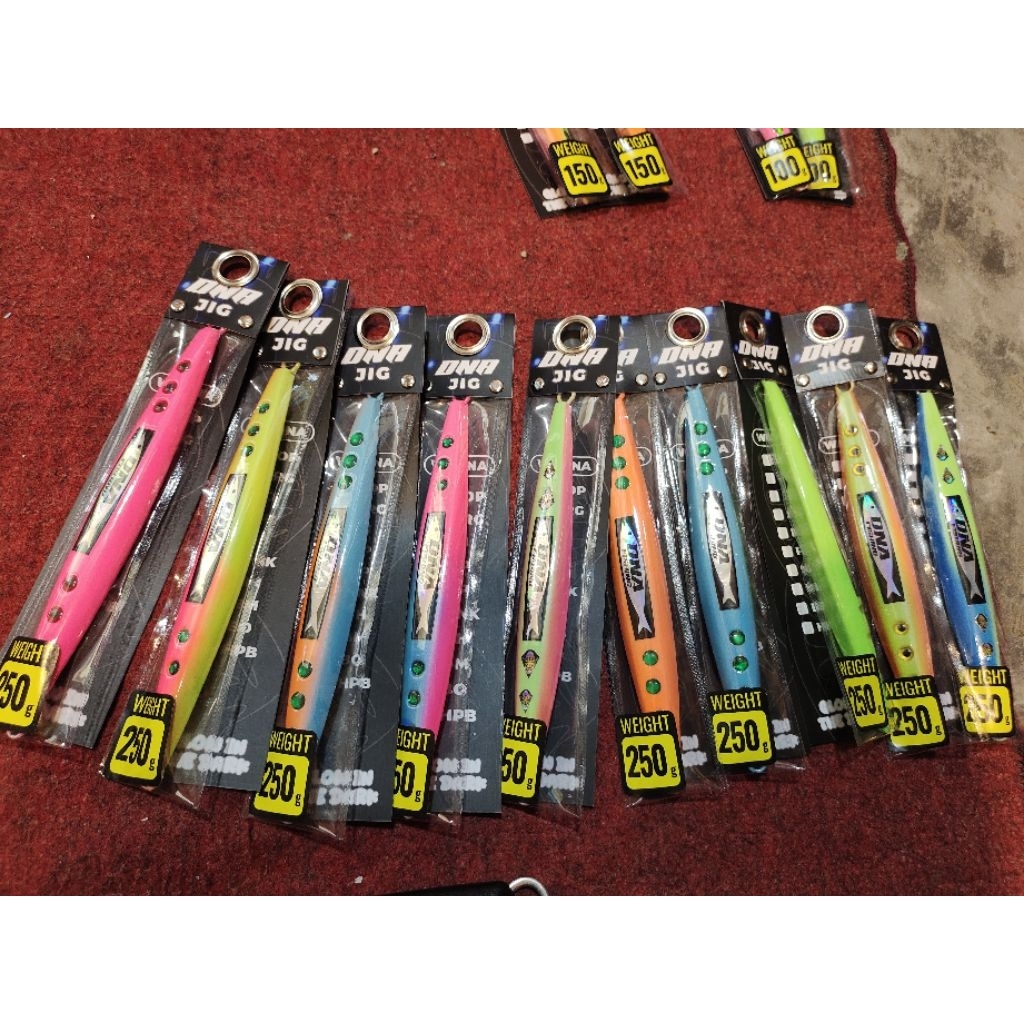 metal JIG  murah meriah  | 100 gram - 600 gram |  DNA jig | metal jig | full GID full fosfor | C.O