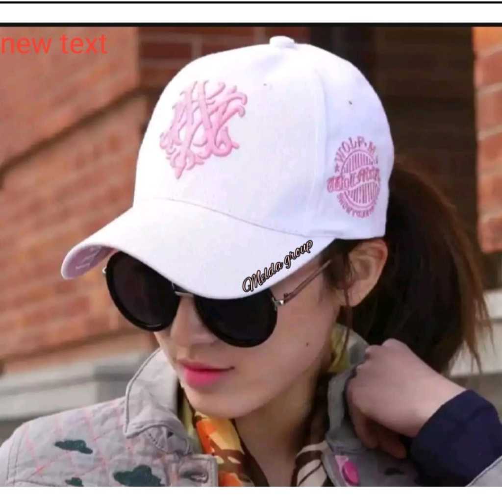 Topi Baseball Pria Wanita Keren Bahan Drill Unisex Motif Logo NY Bunga Kualitas Terbaik
