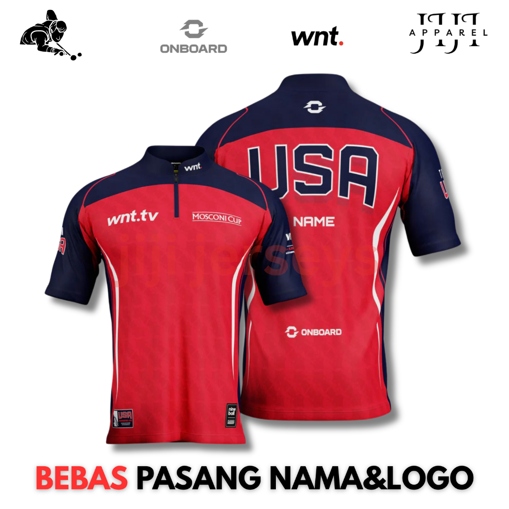 JERSEY BILLIARD CUSTOM FREE PASANG NAMA LOGO ATAU SPONSOR JERSEY FULL PRINT SUBLIMASI JERSEY CUSTOM 