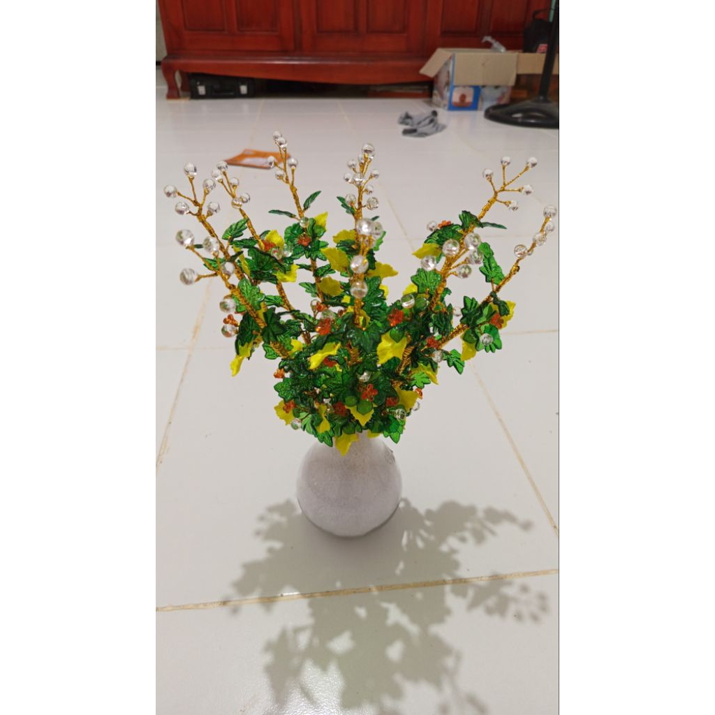 Bunga Kristal Akrilik | Bunga Hiasan Akrilik| Bunga Hiasan Meja | Bunga Mote, Per Batang