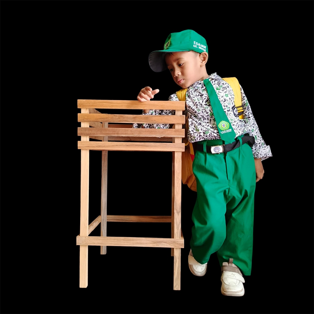 POT KAYU JATI OVEN JUMBO UKURAN M BERKAKI TINGGI (40X40X70)