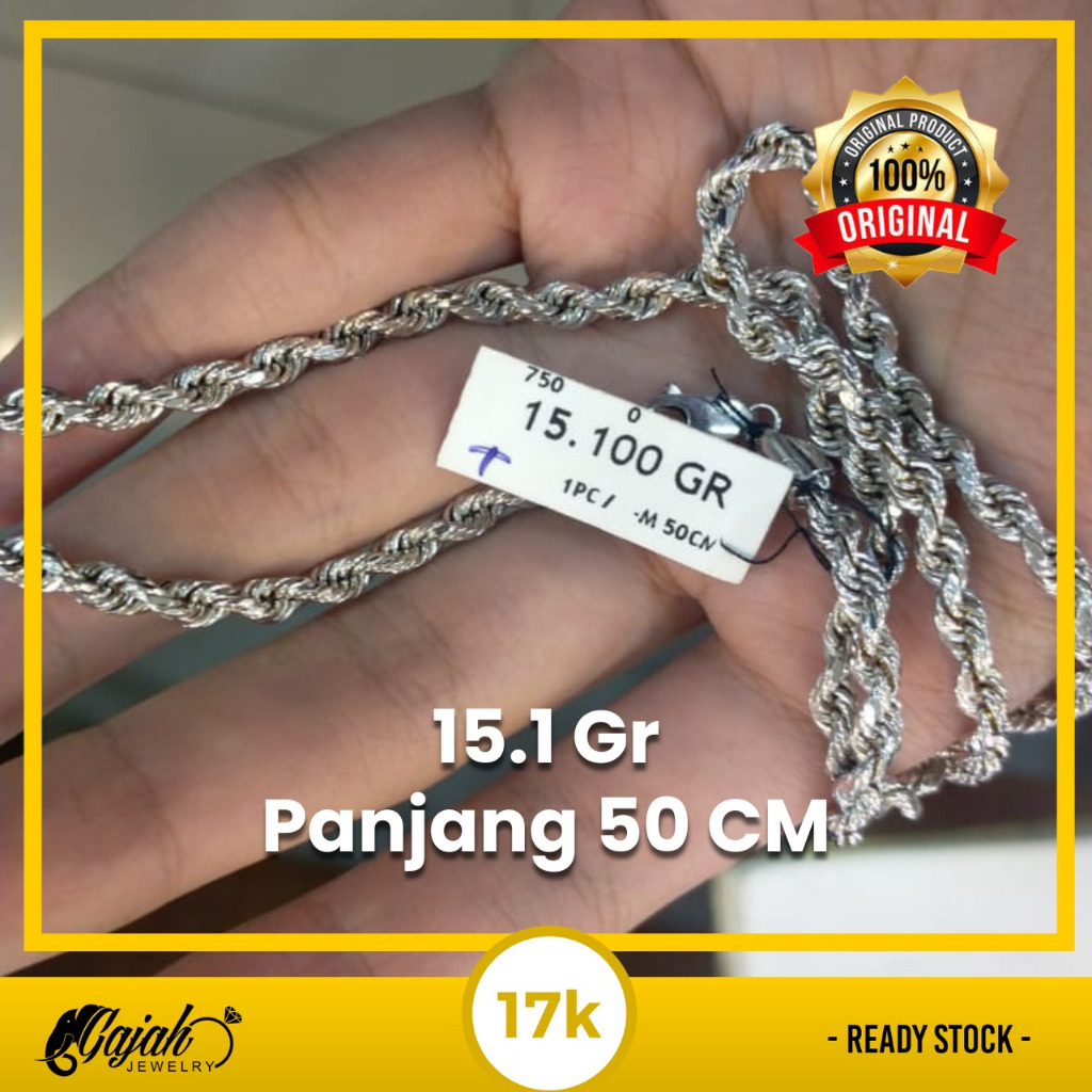 Kalung Emas 17K 15.1 Gram Toko Emas Gajah Online Salatiga