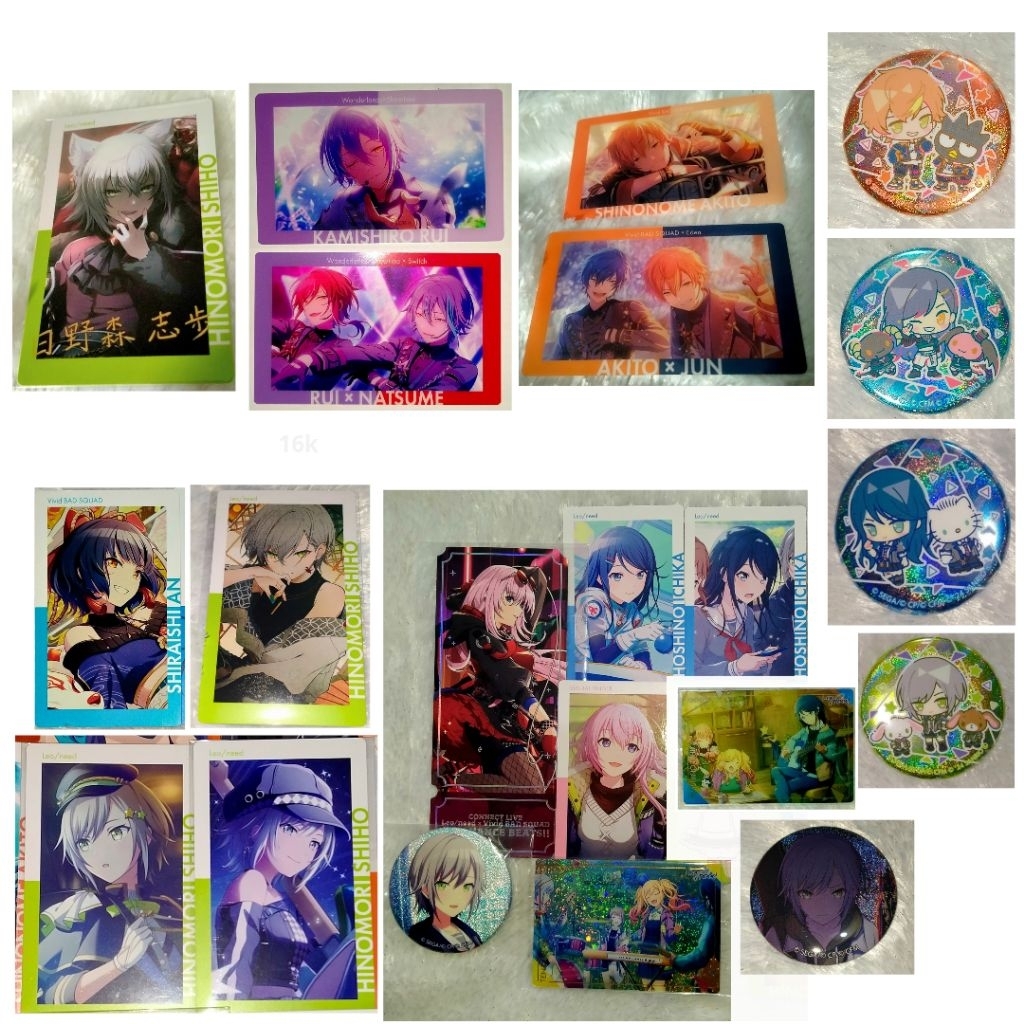 [updated 17 nov] Project Sekai Official Merch Epick Foil Astrofes Enstars & Glitter Badge Sanrio Alb