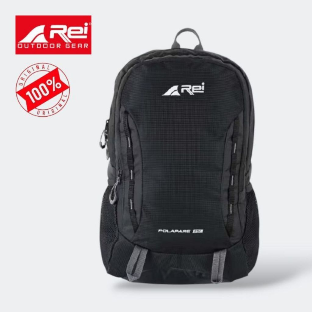 Tas Ransel Pria Wanita POLAPARE BLK 25L AREI OUTDOORGEAR - BACKPACK REI 25L POLAPARE BLK - DAYPACK A