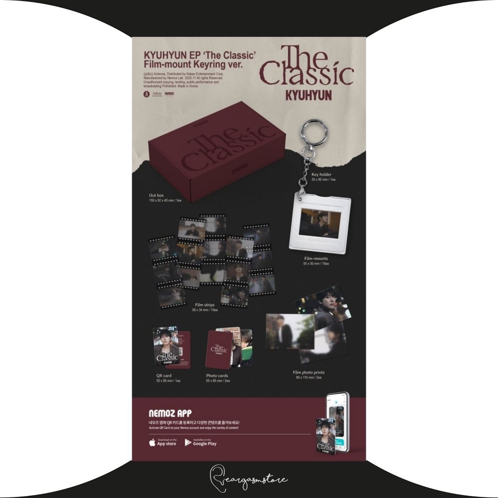 KYUHYUN (SUPER JUNIOR) - THE CLASSIC (FILM-MOUNT KEYRING VER)