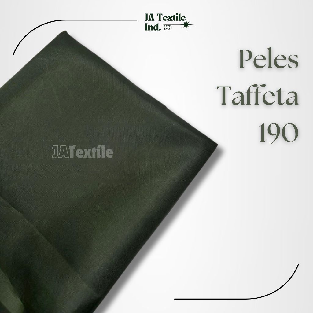KAIN PELES TAFFETA 190 | POLYESTER PARASUT PURING FURING LINING SATEN KAHATEX