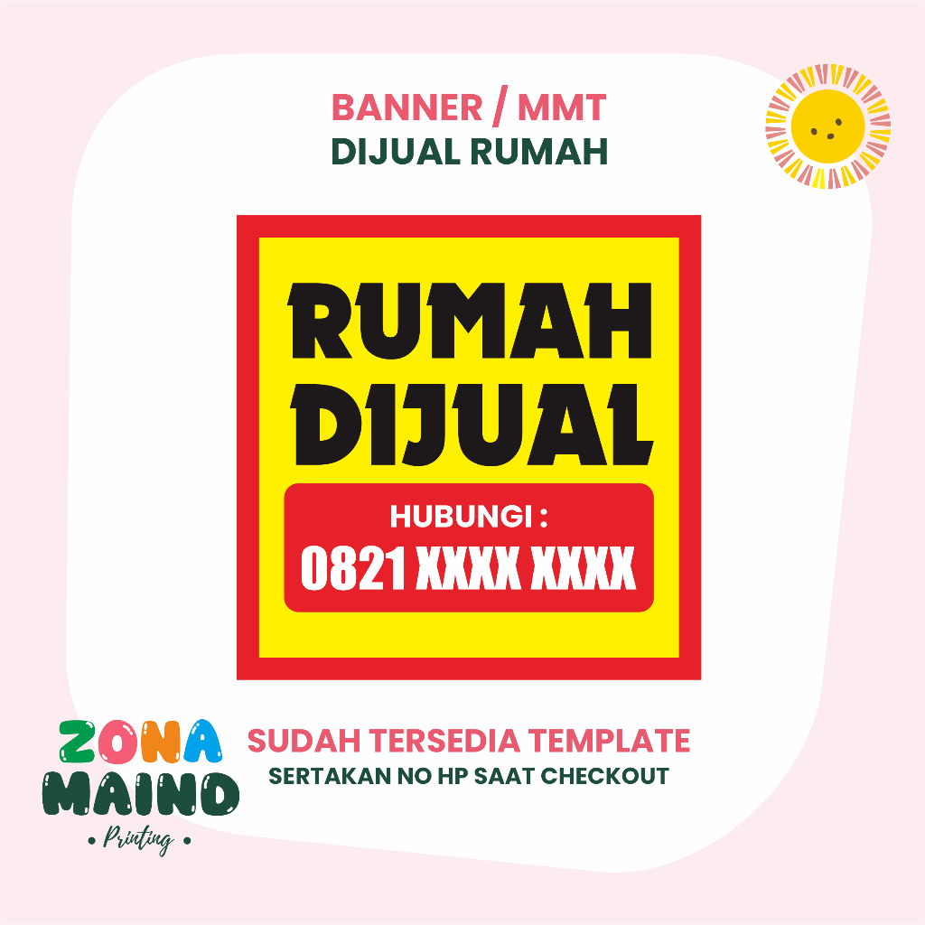 MMT / BANNER / SPANDUK DIJUAL / SUDAH DISEDIAKAN TEMPLATE DESAIN
