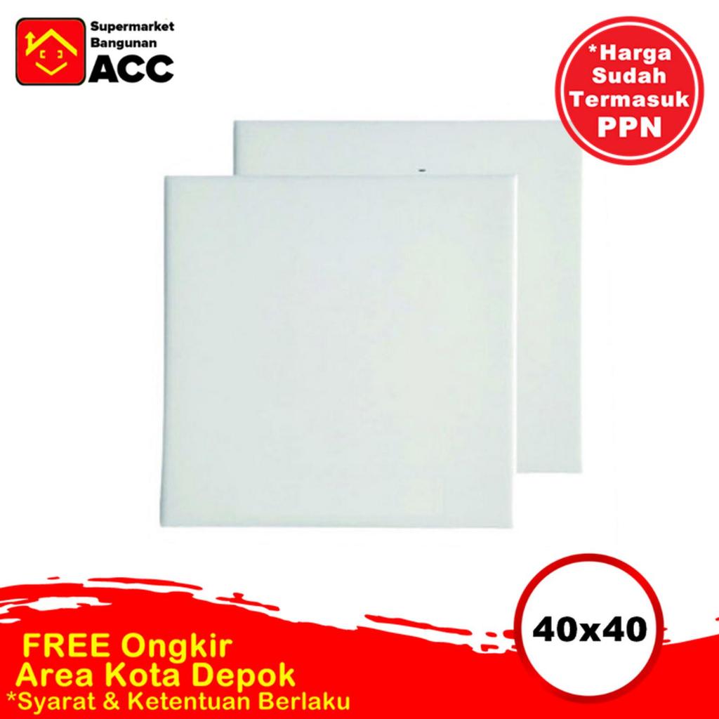 Mulia Keramik 40x40 Putih KW 1