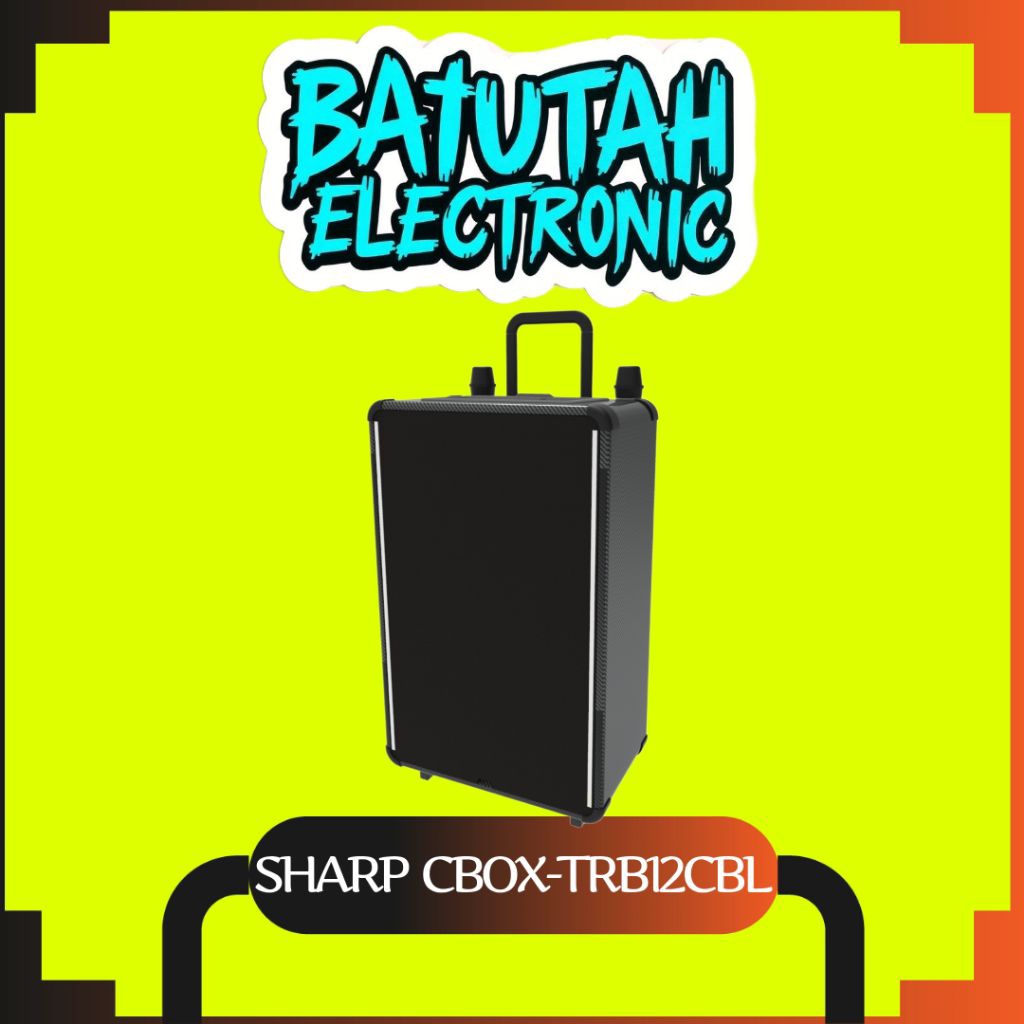 SHARP CBOX TRB12CBL / CBOX-TRB12CBL SPEAKER KARAOKE Portable 12 inch