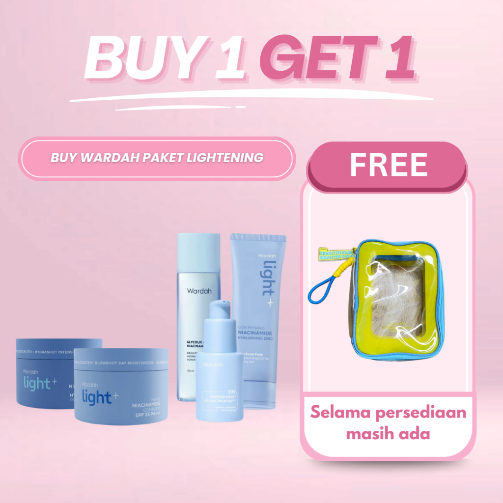 Najmia - B1G1 Paket Wardah Skincare Lightening l Bundling Lightening