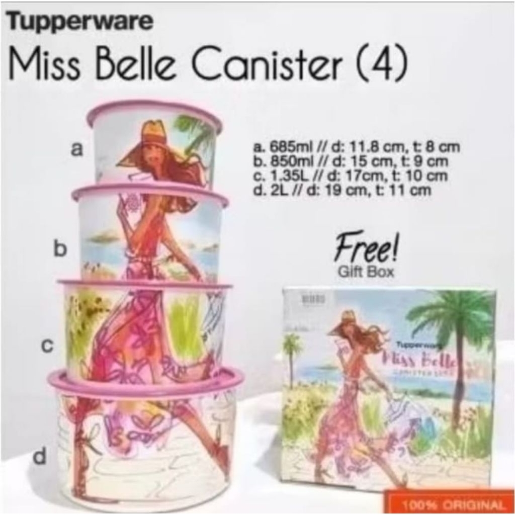 Ms Belle toples karakter ori Tupperware